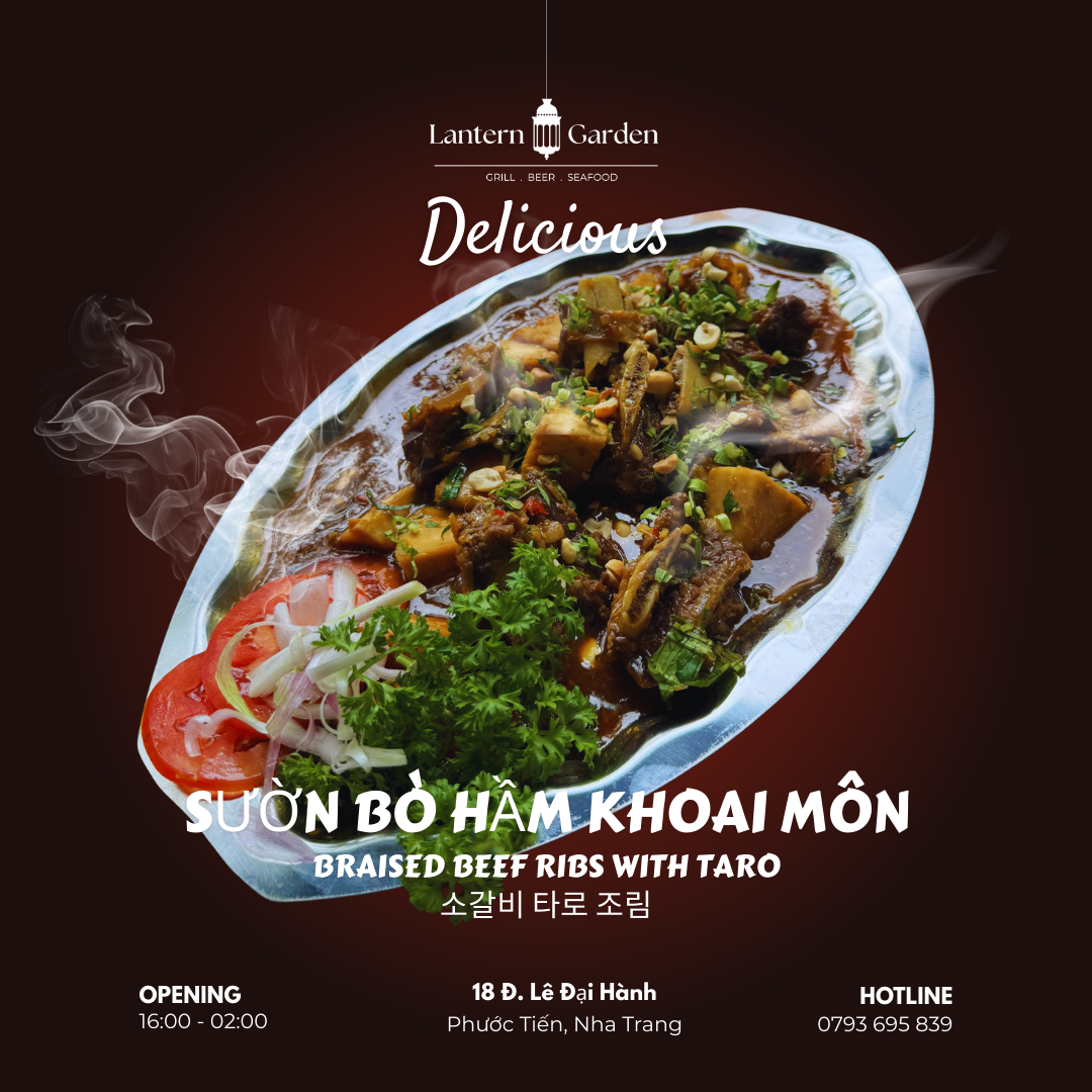 Lantern Garden Braised Beef Ribs with Taro