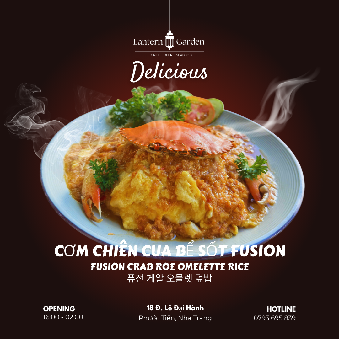 Lantern Garden Fusion Crab Omelette Rice