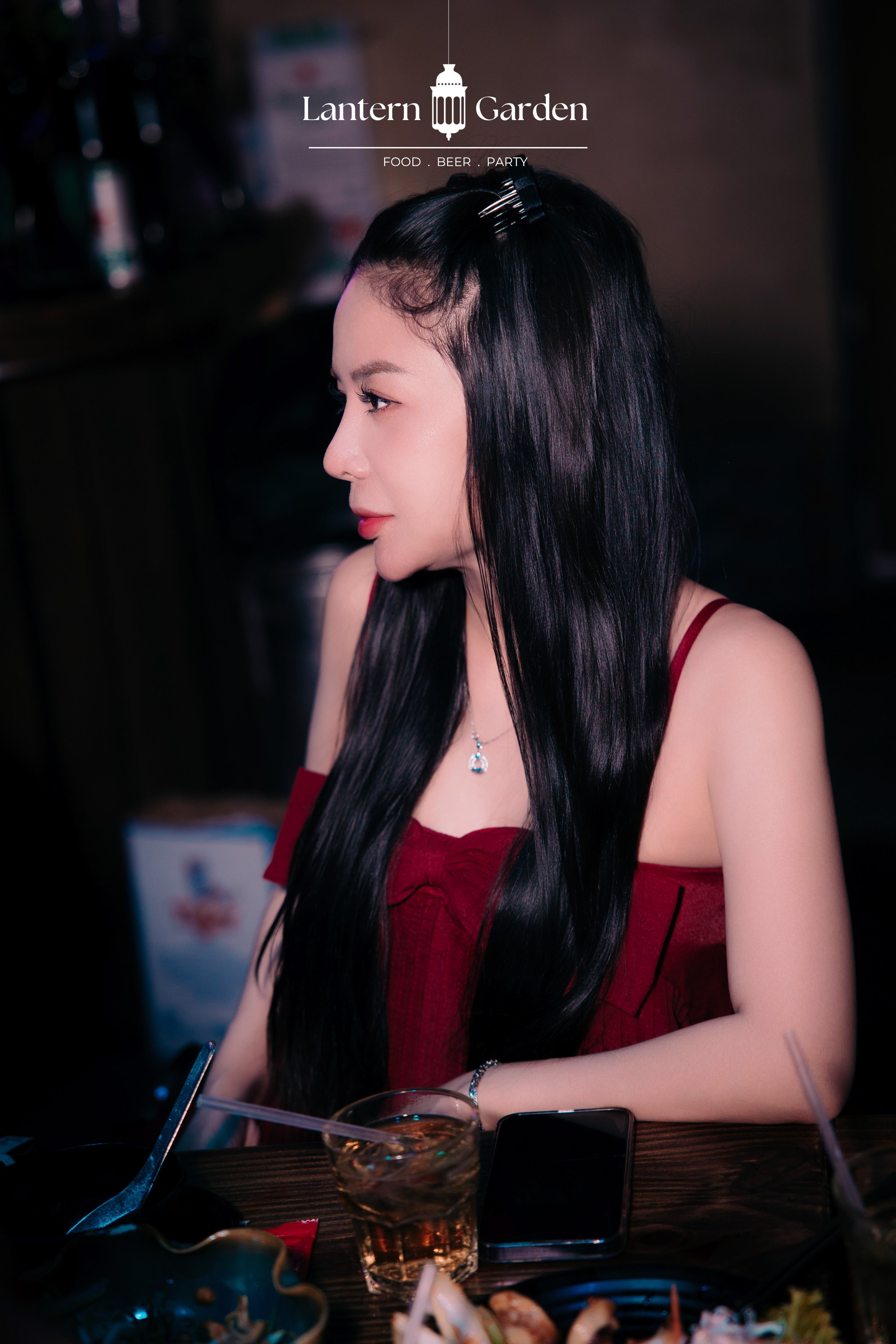 Lantern Garden Nha Trang beer and food